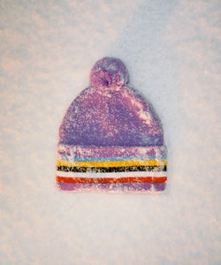 BOBBLE BEANIE - PURPLE
